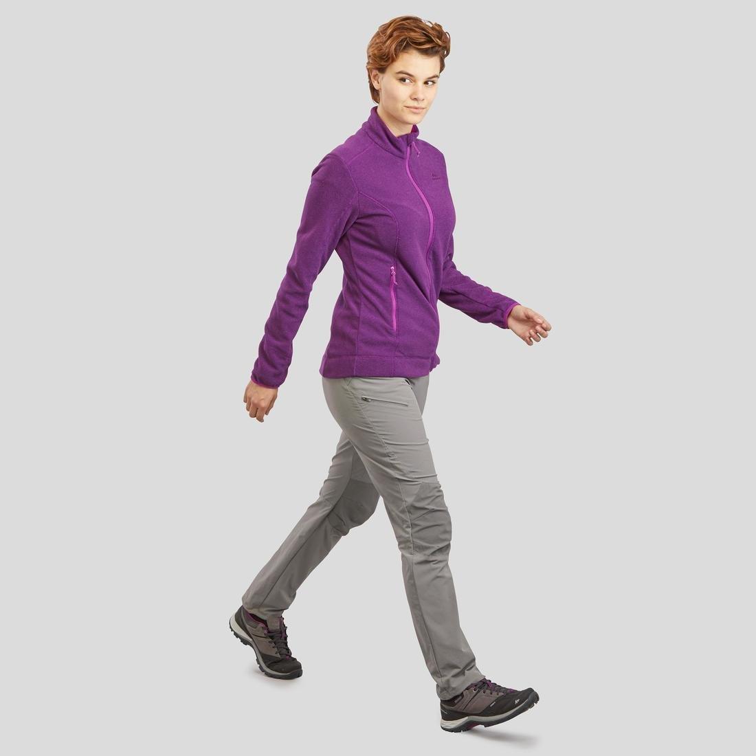 XS  Women's Walking Fleece Jacket, Aubergine, , large image number 7