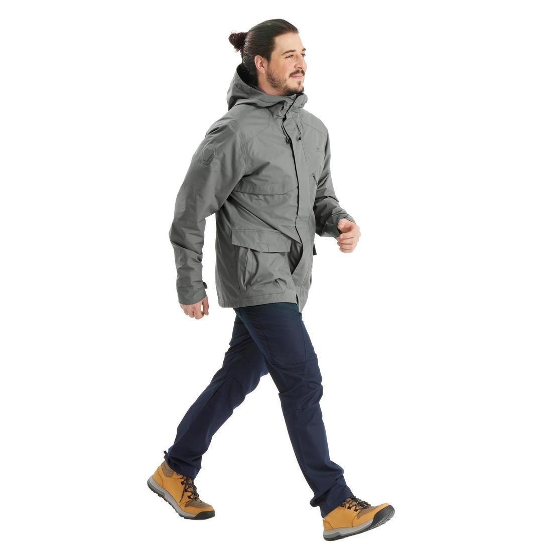 Extra Large  Men's Country Walking Waterproof Jacket - NH550 Imper, Khaki Brown, , large image number 1