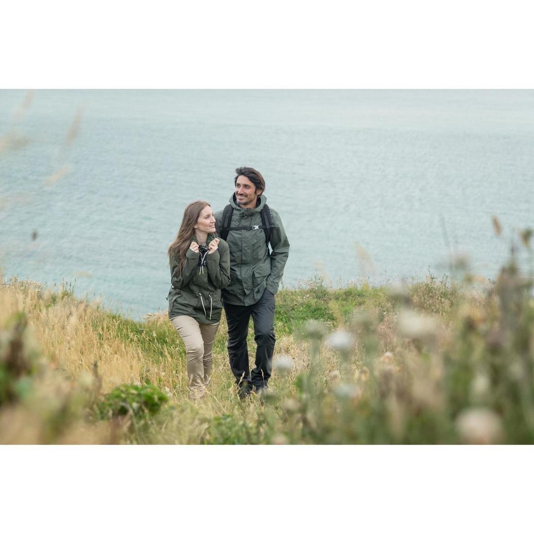 Extra Large  Men's Country Walking Waterproof Jacket - NH550 Imper, Khaki Brown, , large image number 3
