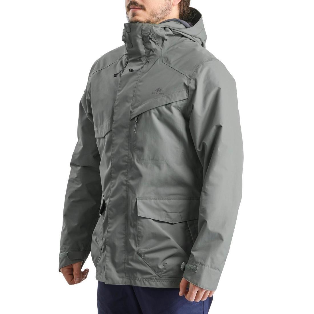 Extra Large  Men's Country Walking Waterproof Jacket - NH550 Imper, Khaki Brown, , large image number 5