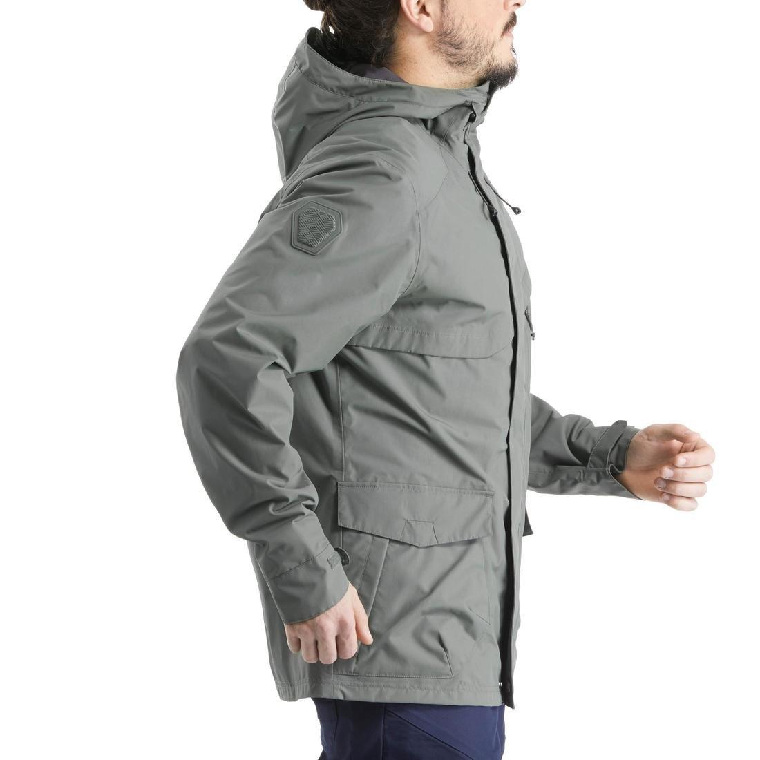 Extra Large  Men's Country Walking Waterproof Jacket - NH550 Imper, Khaki Brown, , large image number 6