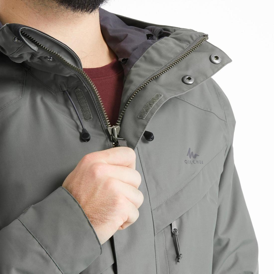 Extra Large  Men's Country Walking Waterproof Jacket - NH550 Imper, Khaki Brown, , large image number 7