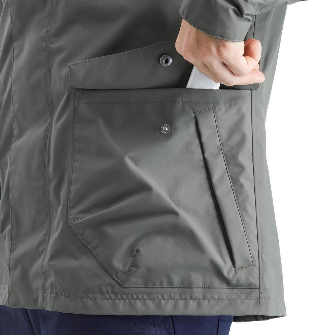 Extra Large  Men's Country Walking Waterproof Jacket - NH550 Imper, Khaki Brown, , large image number 10
