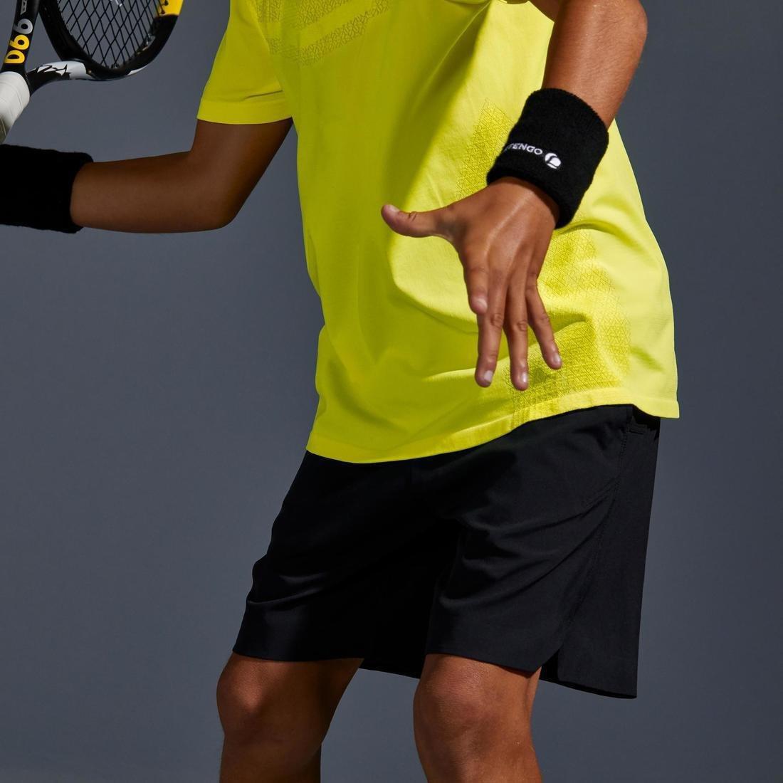 8-9Y  Boys' Tennis Shorts TSH500 - Black, , large image number 1