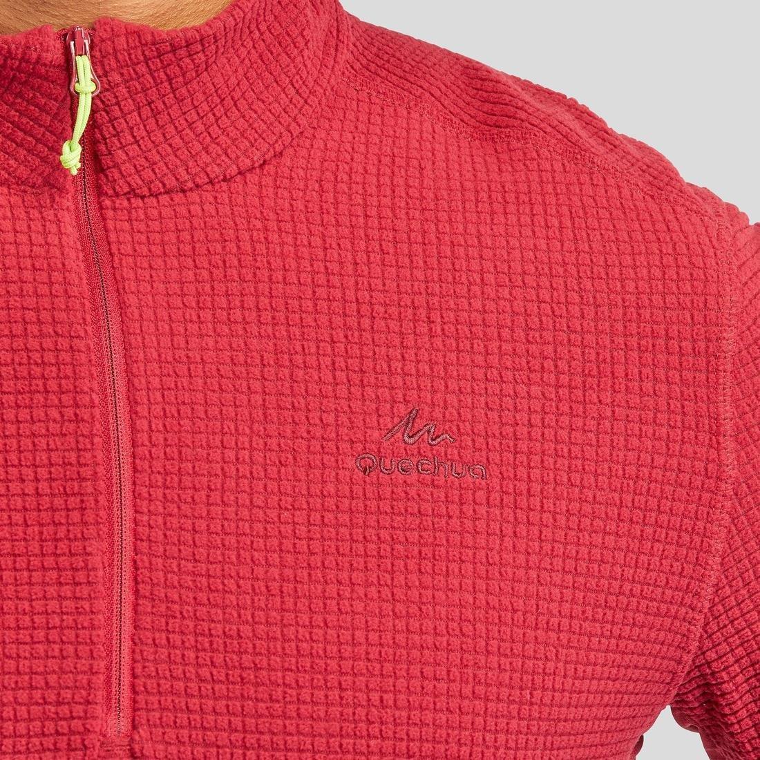 Medium  Men's Mountain Walking Fleece MH500, Bordeaux, , large image number 7