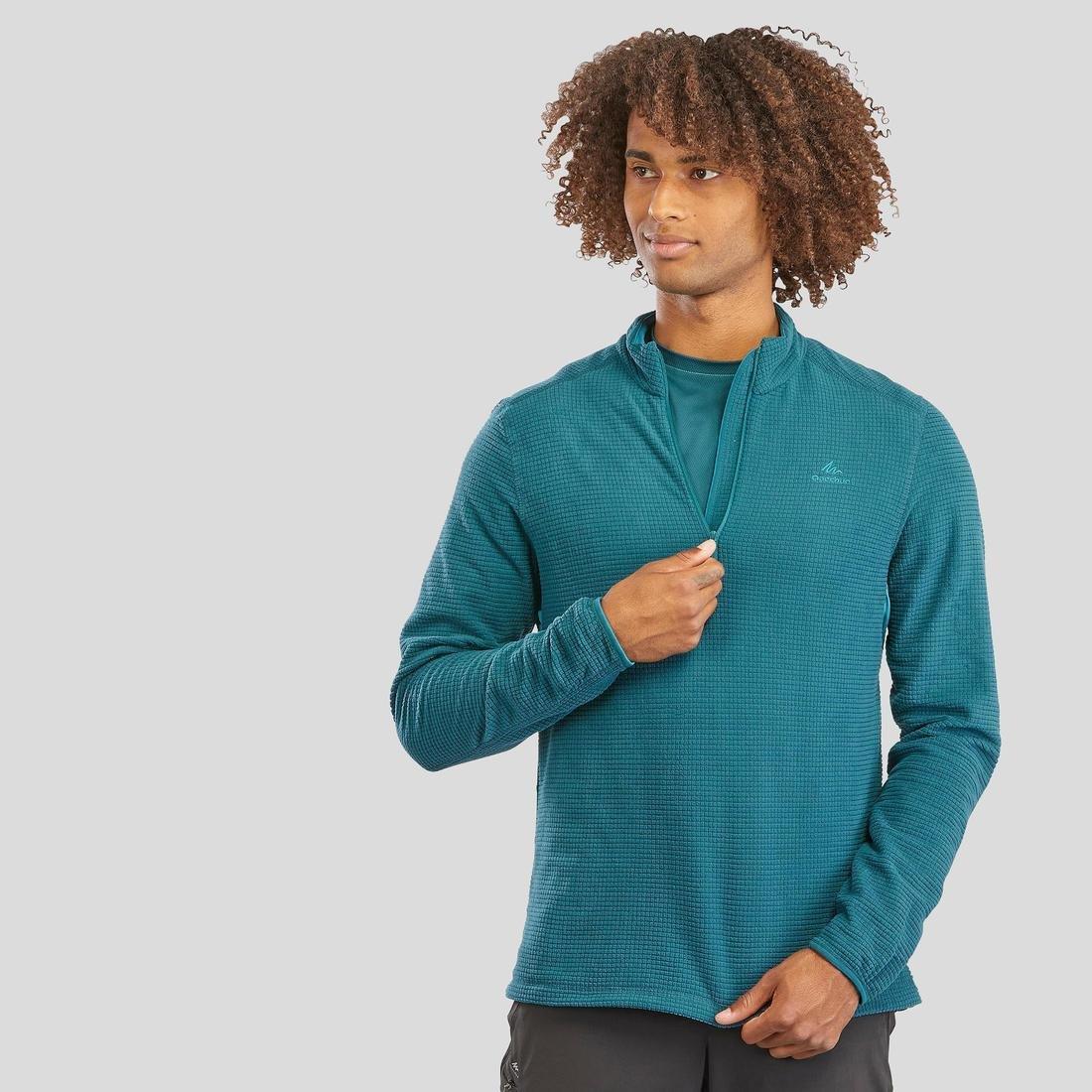Medium  Men's Mountain Walking Fleece MH500, Bordeaux, , large image number 14