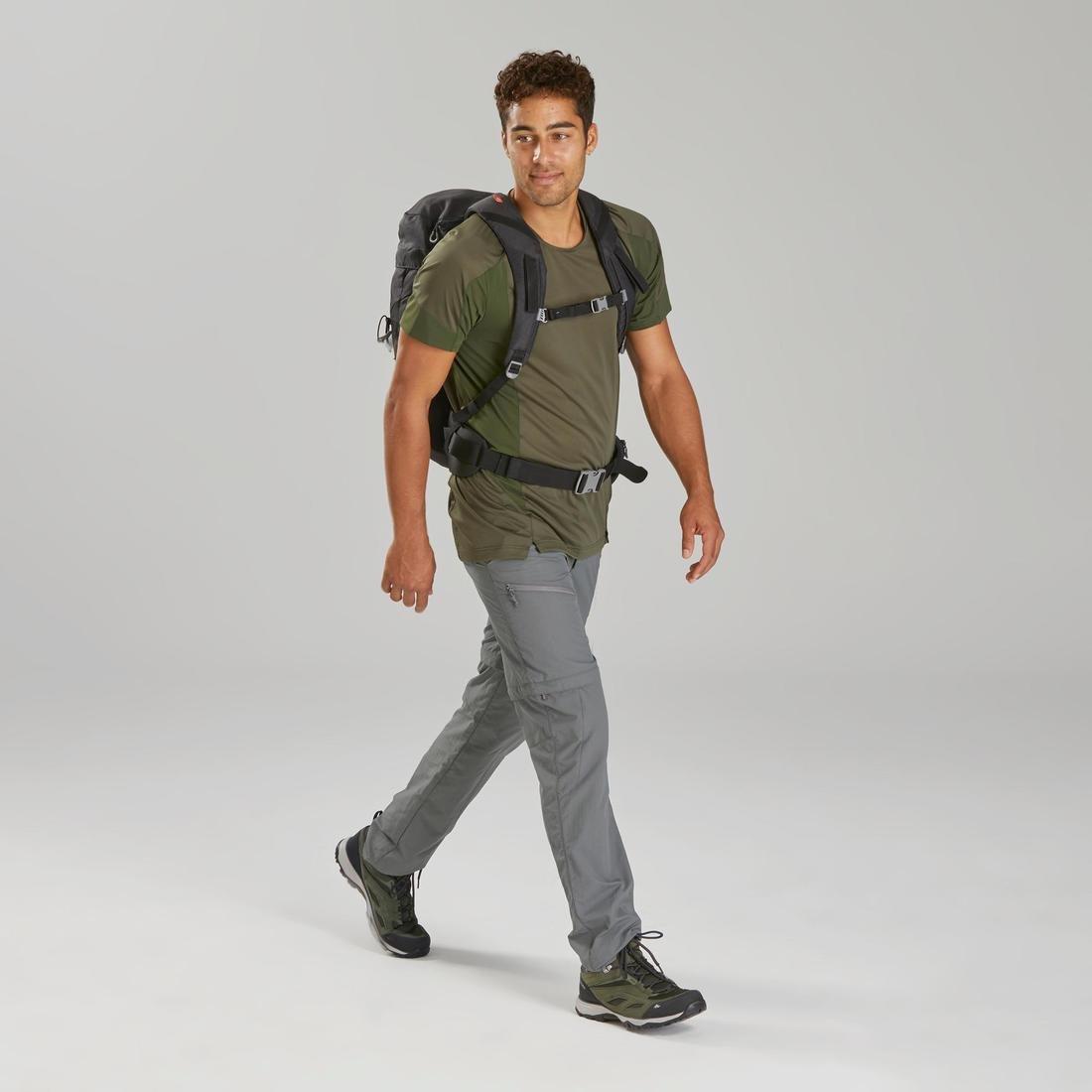 W36 L34  Men's Modular Mountain Walking Trousers MH150, Charcoal Grey, , large image number 2