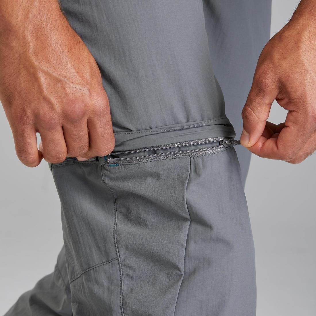W36 L34  Men's Modular Mountain Walking Trousers MH150, Charcoal Grey, , large image number 5