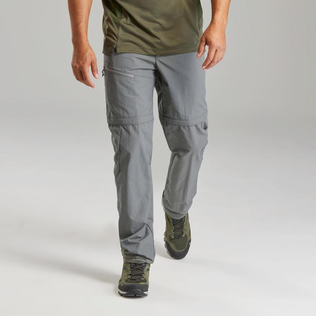 W36 L34  Men's Modular Mountain Walking Trousers MH150, Charcoal Grey, , large image number 14