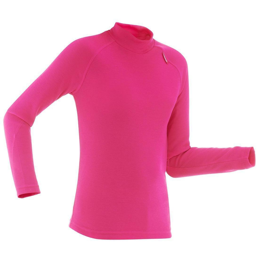 12-13Y Kids' Base Layer Ski Top, Fuchsia, , large image number 0