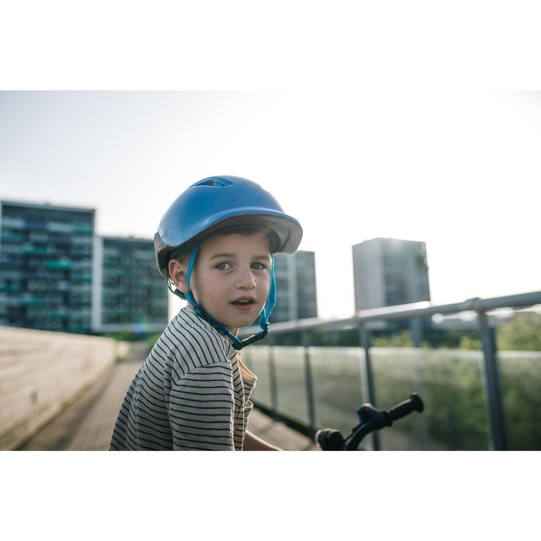 XS/48-52cm  500 Kids' Cycling Helmet 3-10, Electric Blue, , large image number 2