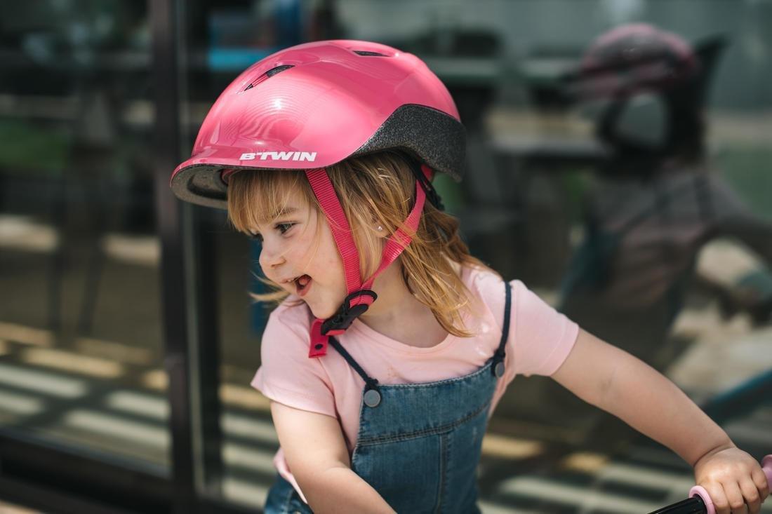 S/53-56cm  500 Kids' Cycling Helmet 3-10, Blush Pink, , large image number 2
