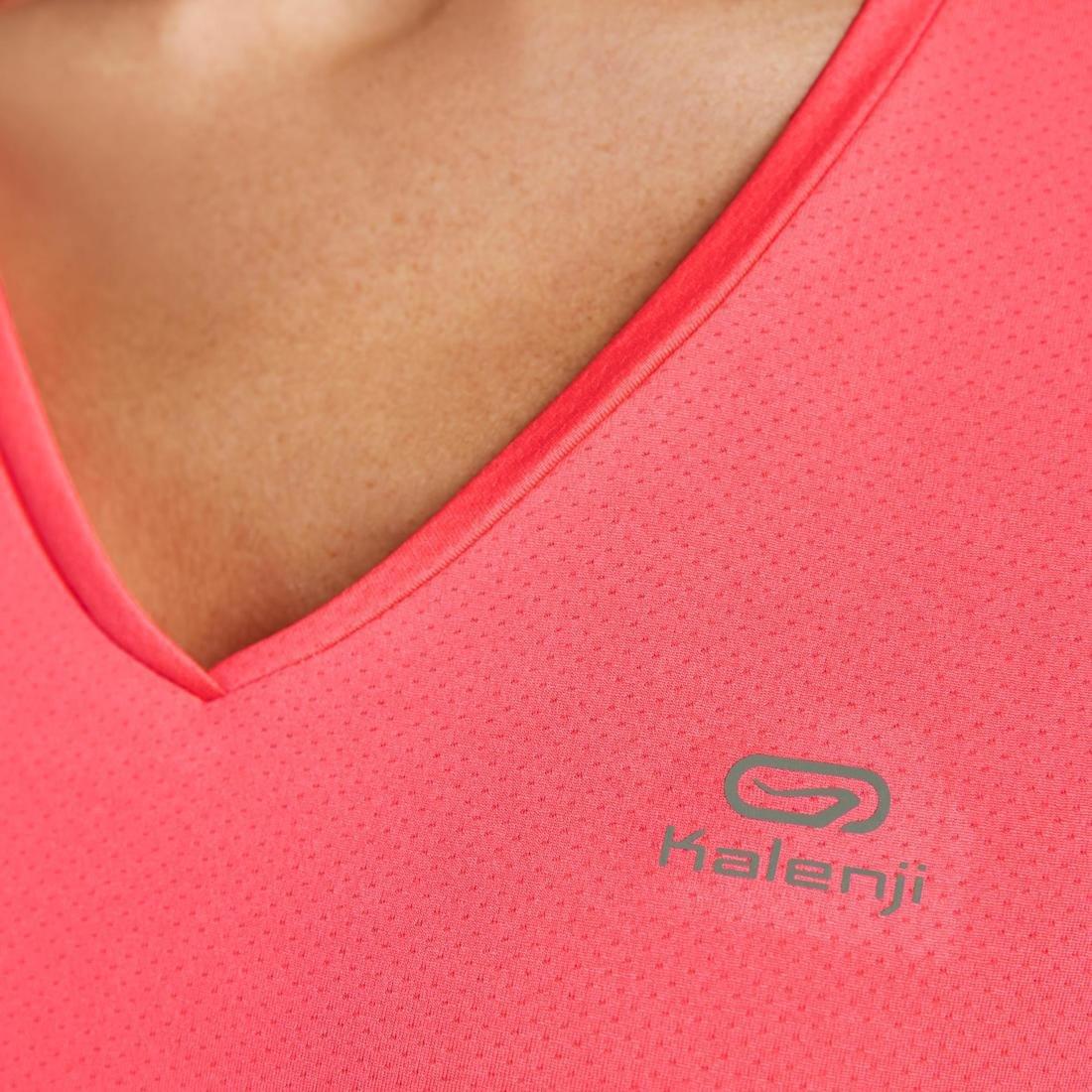 S/M  Women's Running Breathable Short-Sleeved T-Shirt Dry, Fluo Coral Pink, , large image number 13