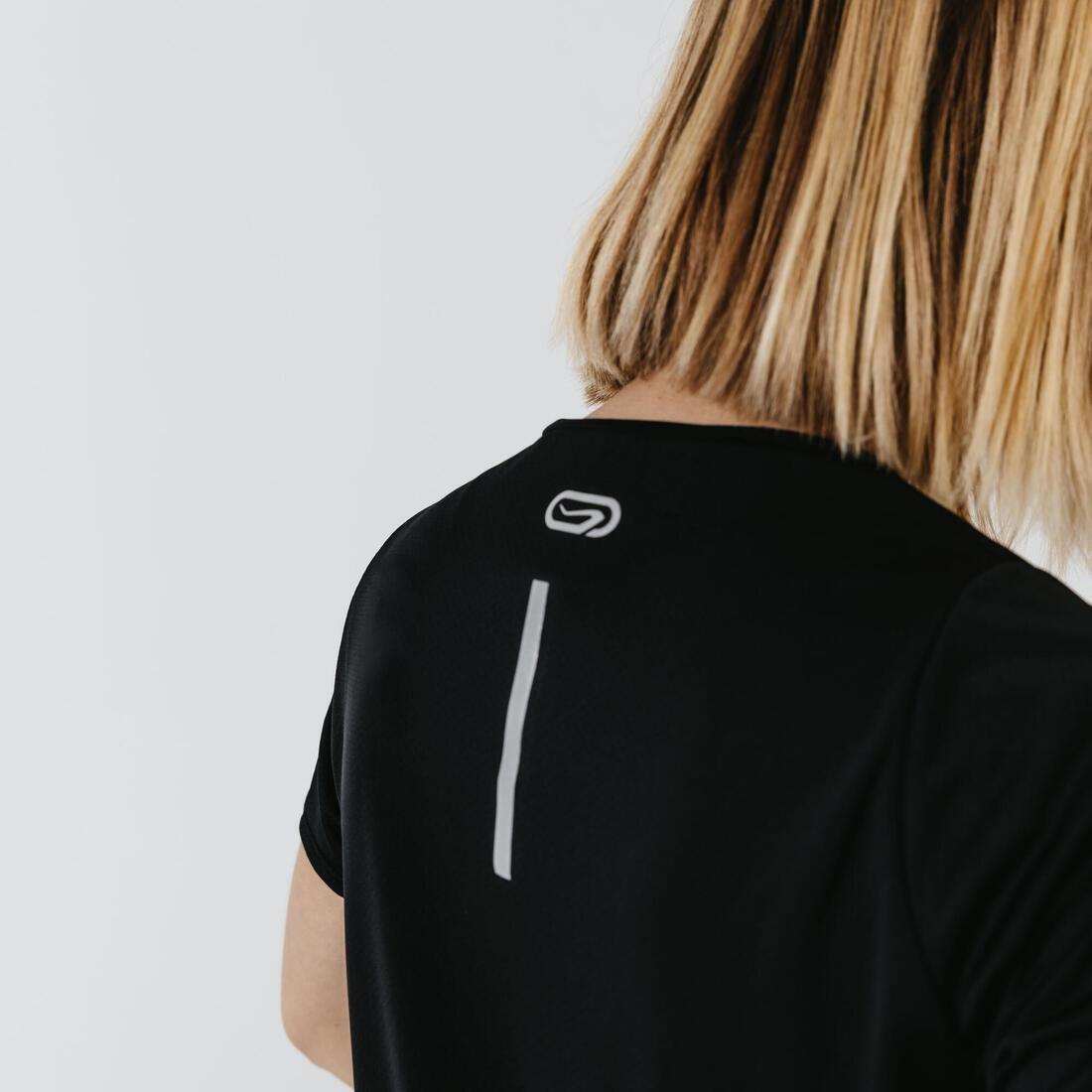 M/L  Women's Running Breathable Short-Sleeved T-Shirt Dry, Black, , large image number 8