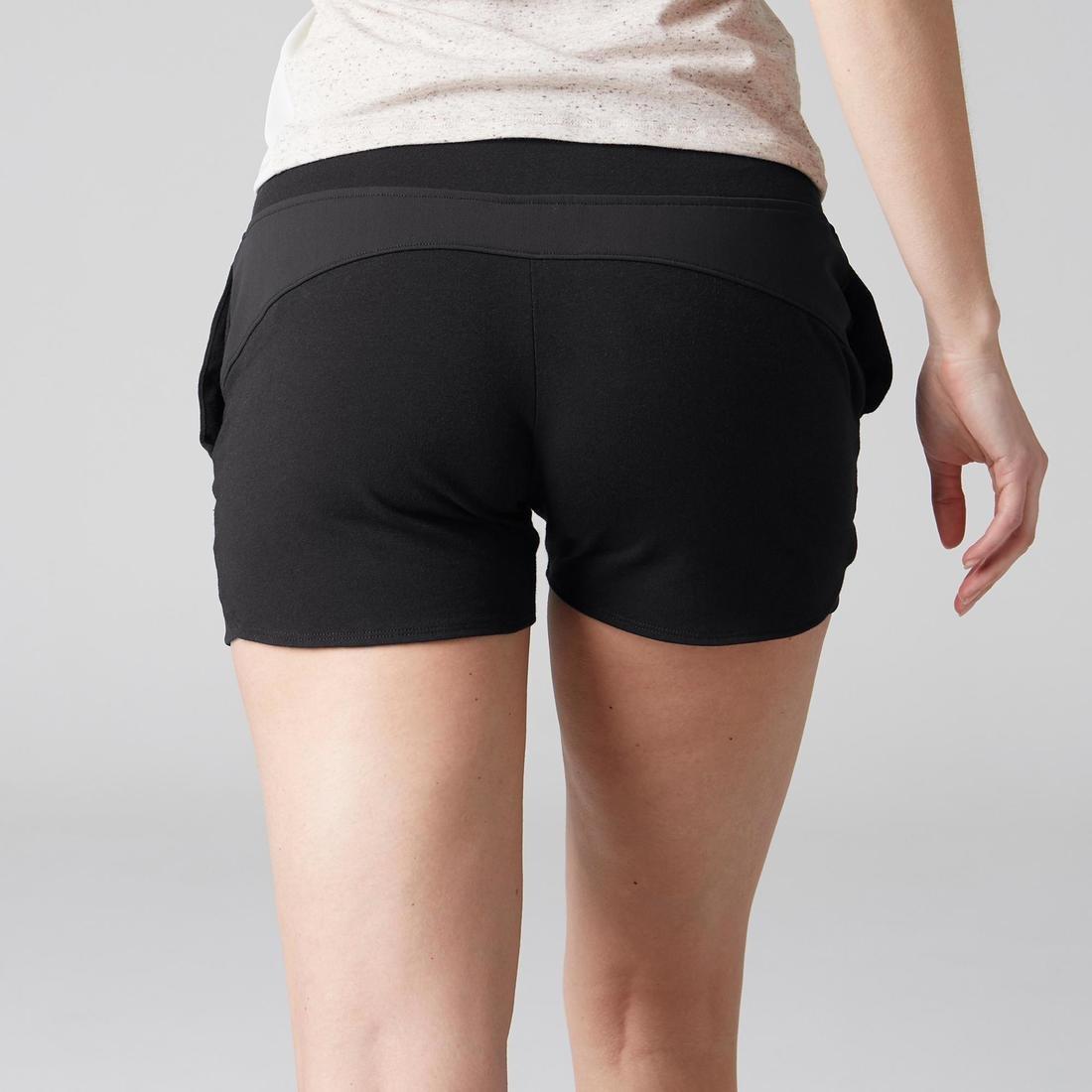 XL  Women's Gentle Gym And Pilates Shorts 520, No Color, large image number 3