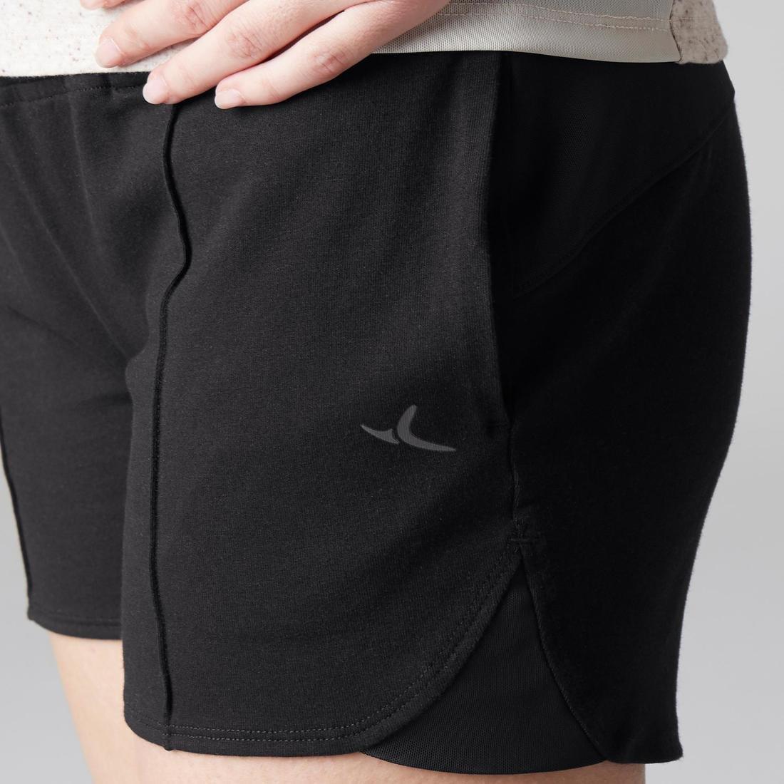 XL  Women's Gentle Gym And Pilates Shorts 520, No Color, large image number 7