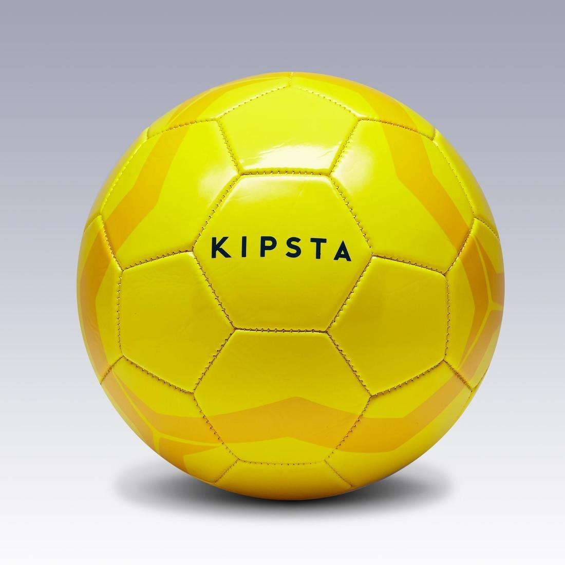 4  Size 5 (12 years) Football F100, Yellow, , large image number 1