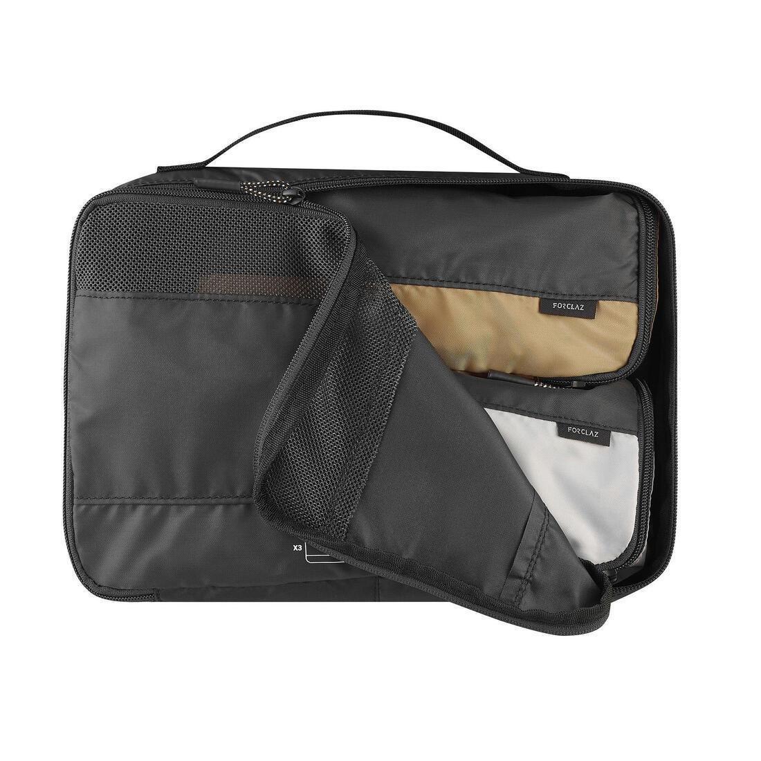 Kit of 3 Travel Storage Bags, Carbon Grey, , large image number 0