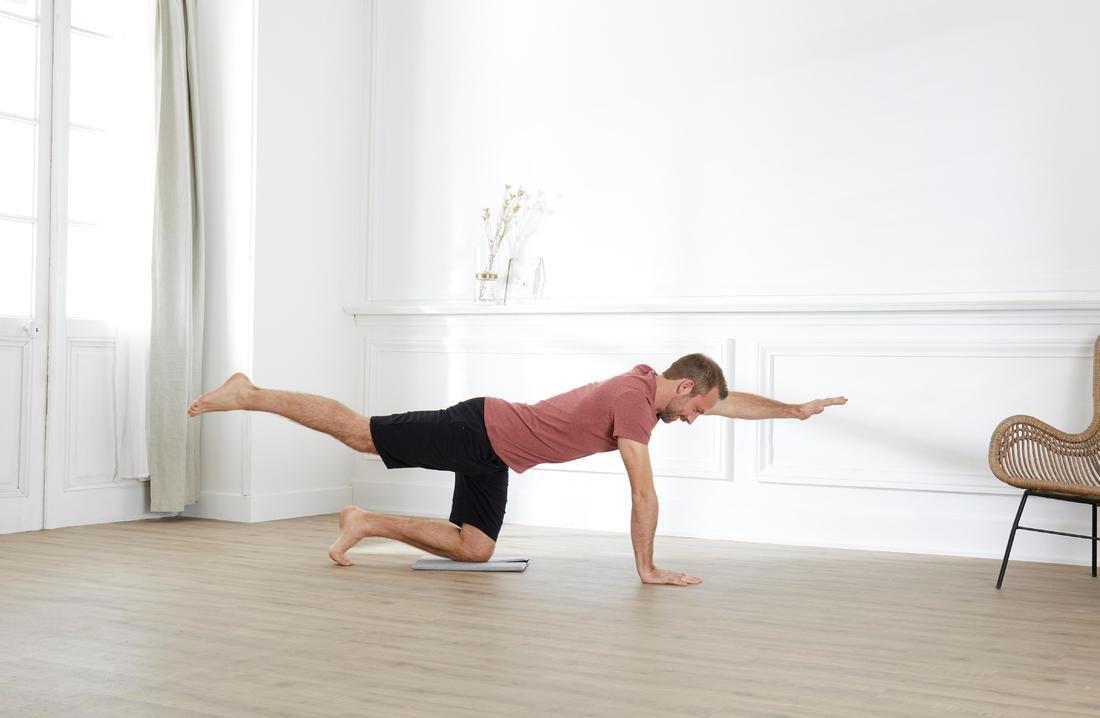 Pilates Mini Floor Mat 50 cm x 39 cm x 8 mm - Grey, , large image number 7