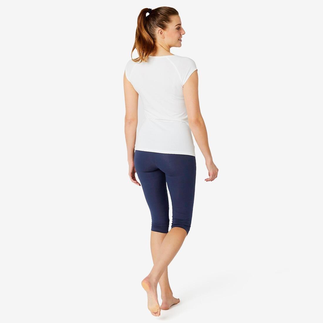 W28 L31  Slim-Fit Majority Cotton Fitness Cropped Bottoms Fit+ - Black, , large image number 11