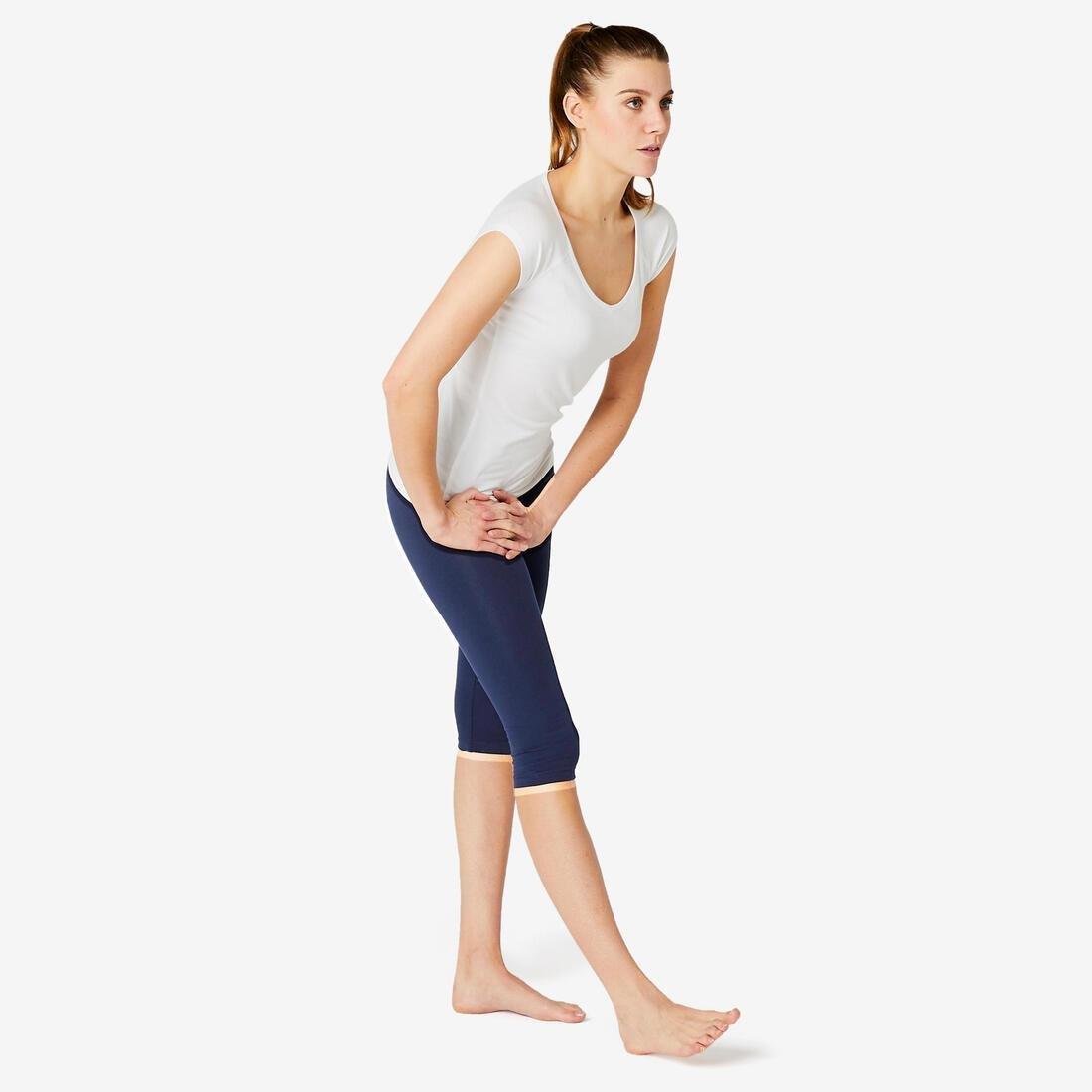 W28 L31  Slim-Fit Majority Cotton Fitness Cropped Bottoms Fit+ - Black, , large image number 12