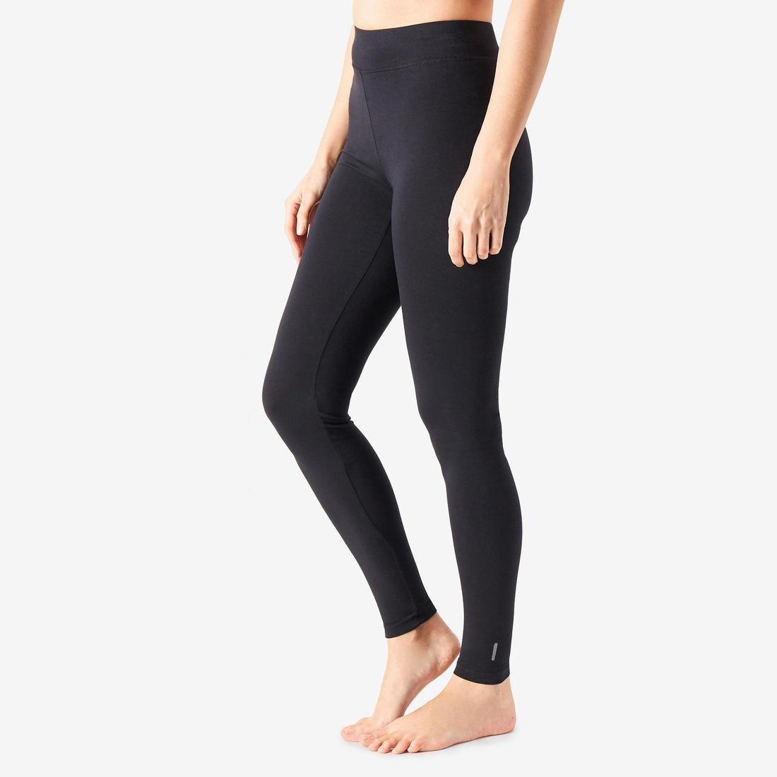 W35 L31  Fitness Cotton Leggings Fit+, Black, , large image number 0