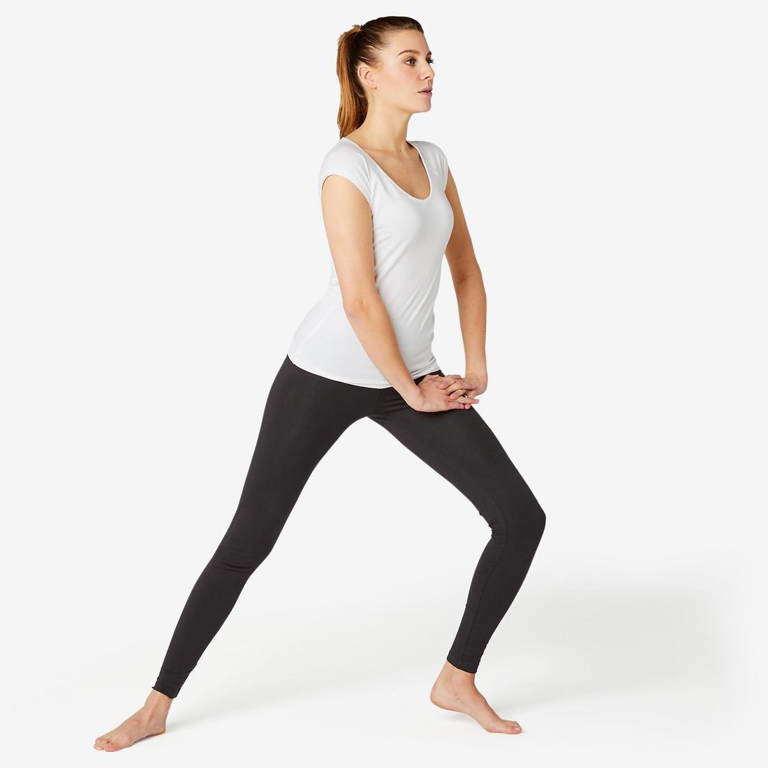 W35 L31  Fitness Cotton Leggings Fit+, Black, , large image number 1