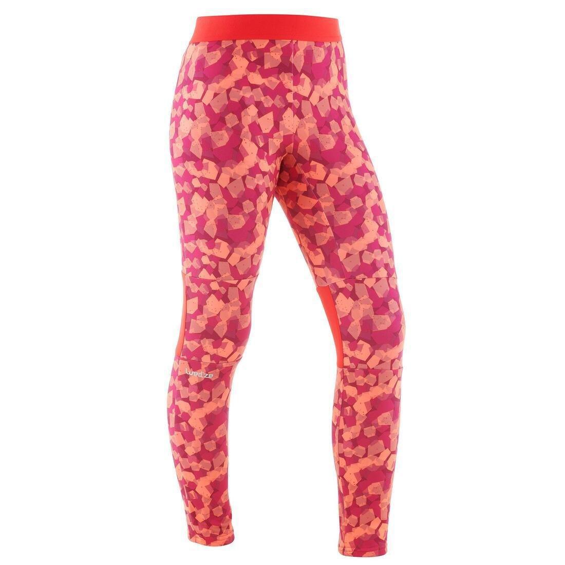 8-9Y  Kids' Ski Base Layer Bottoms - Plum, Pink, , large image number 0