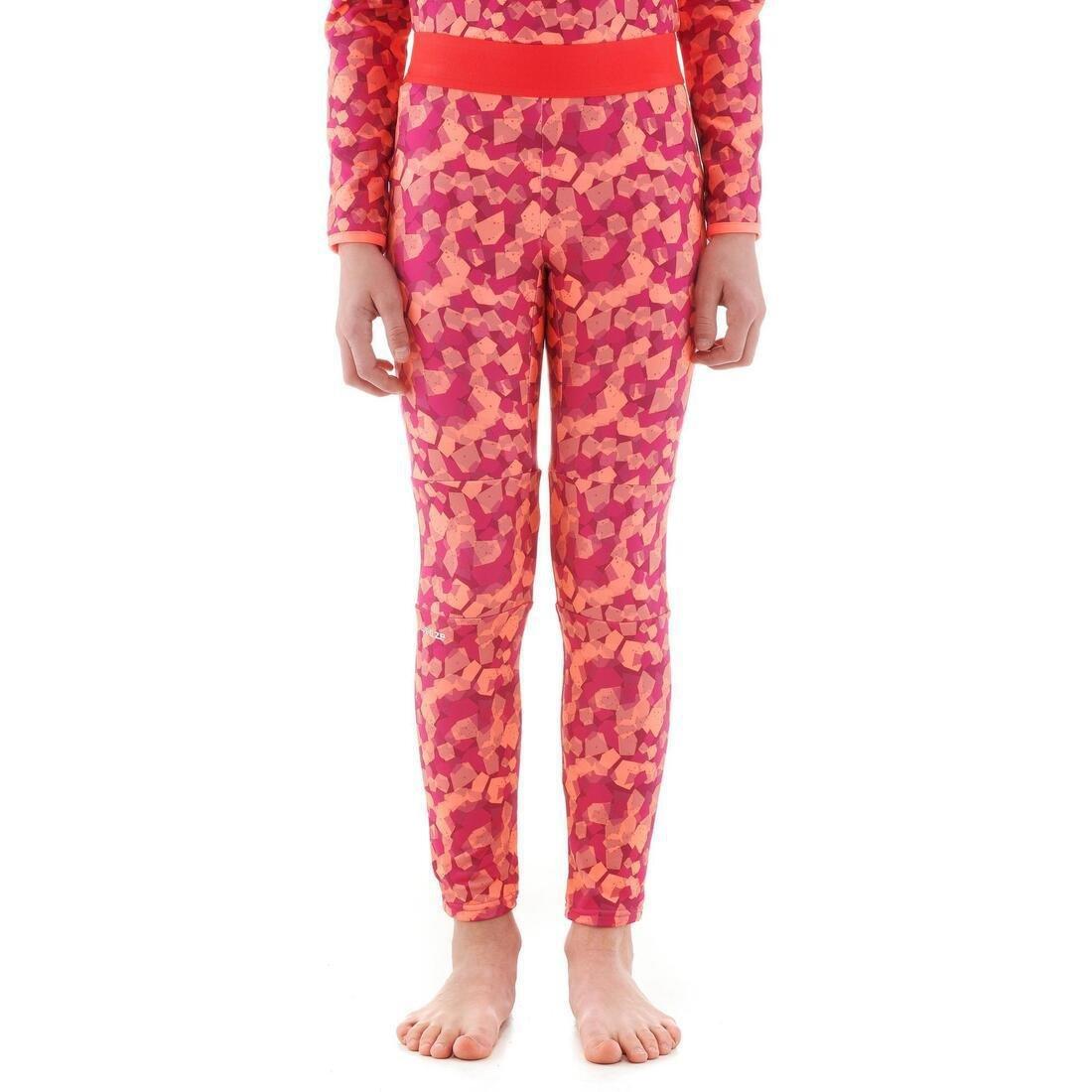8-9Y  Kids' Ski Base Layer Bottoms - Plum, Pink, , large image number 5