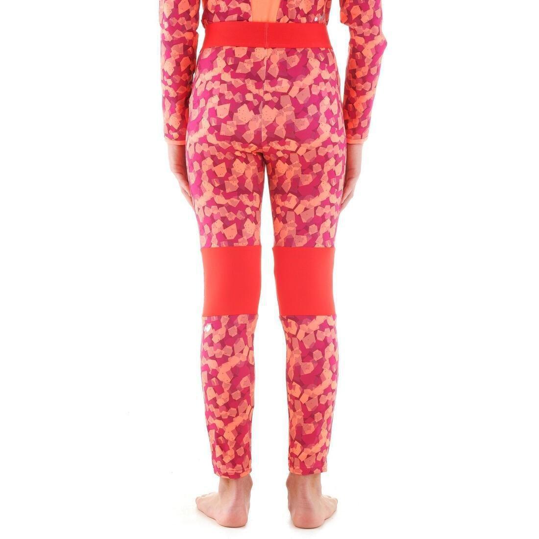 8-9Y  Kids' Ski Base Layer Bottoms - Plum, Pink, , large image number 7