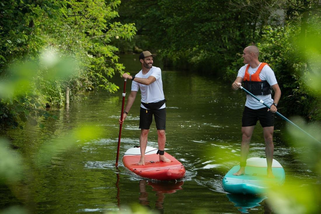 Beginner Inflatable Stand-Up Paddleboard 10 Feet, Turquoise Green, , large image number 14