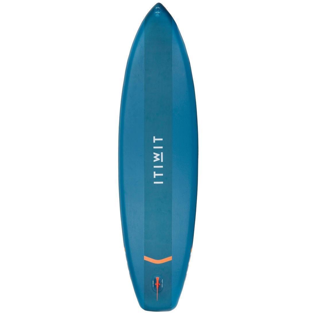 Beginner Inflatable Stand-Up Paddleboard 11 Feet, Blue, , large image number 4