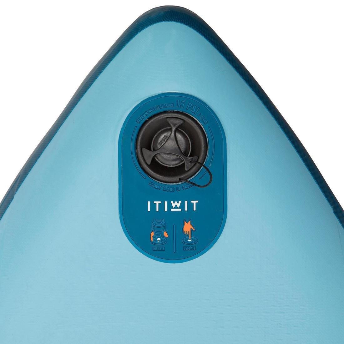 Beginner Inflatable Stand-Up Paddleboard 11 Feet, Blue, , large image number 5