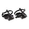 BTWIN - 100 Resin Road Biking Pedals With Toe Clips