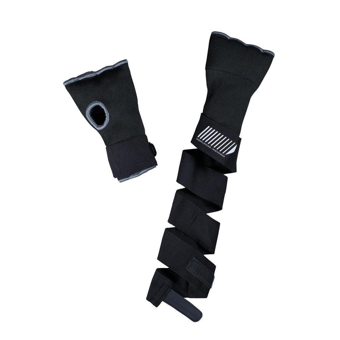 XS/S  500 Boxing Inner Gloves Black, , large image number 0