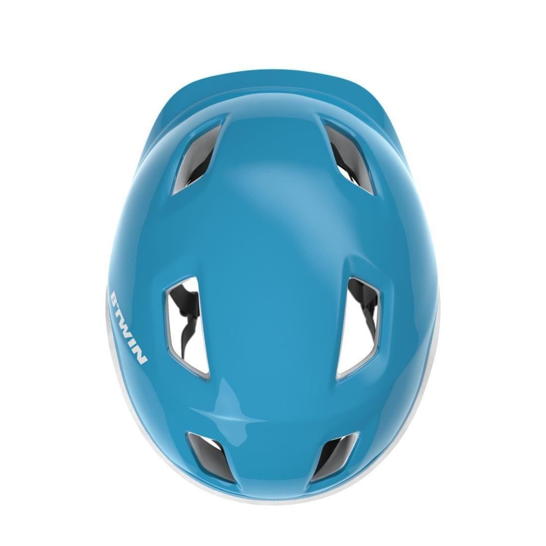 S/53-56cm  100 Kids' Cycling Helmet - Blue, , large image number 6