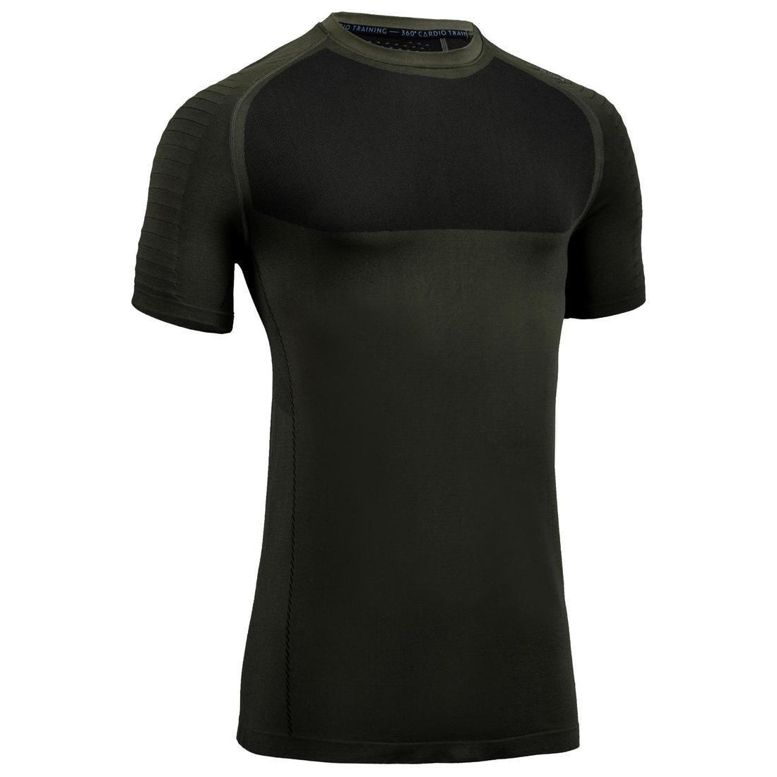 Small  FTS 900 Fitness Cardio Training Seamless T-Shirt - Dark Grey, , large image number 12