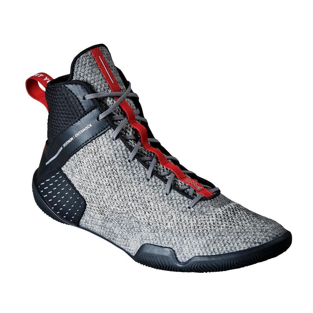 EU 41  Lightweight Flexible Boxing Shoes 500, Steel Grey, , large image number 0