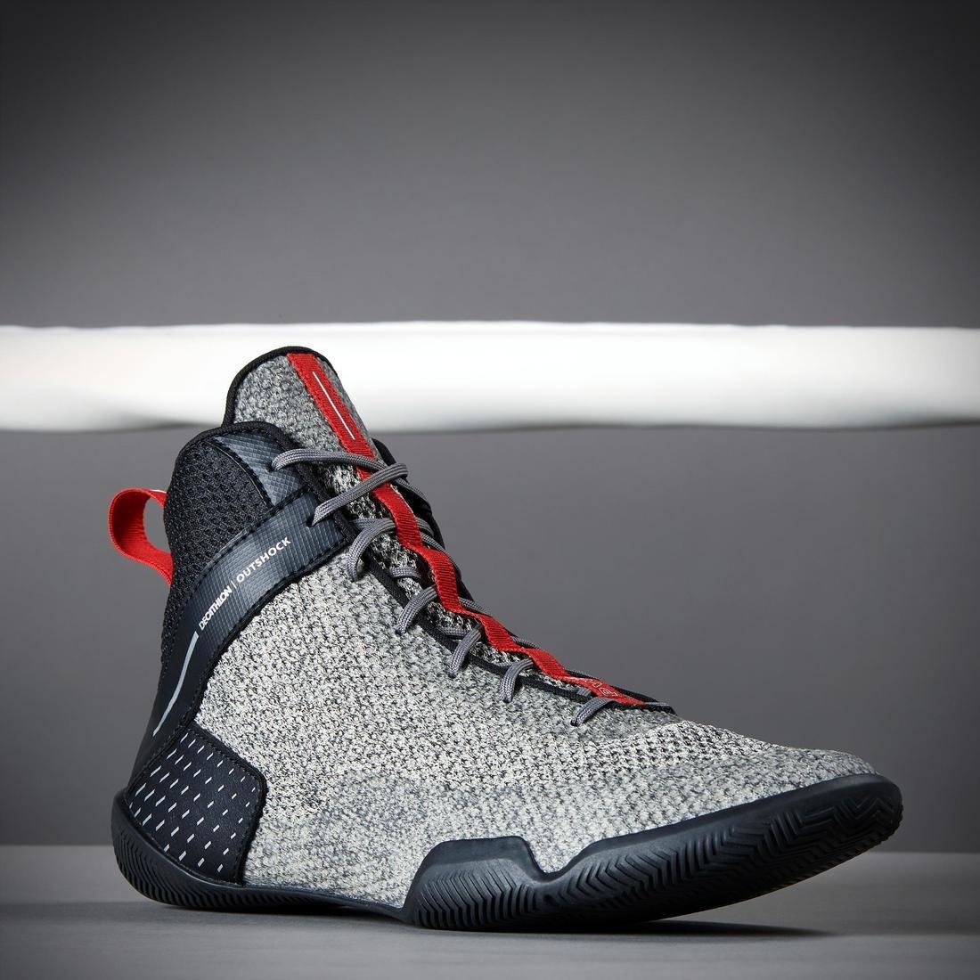 EU 41  Lightweight Flexible Boxing Shoes 500, Steel Grey, , large image number 2