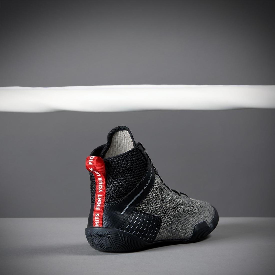 EU 41  Lightweight Flexible Boxing Shoes 500, Steel Grey, , large image number 5