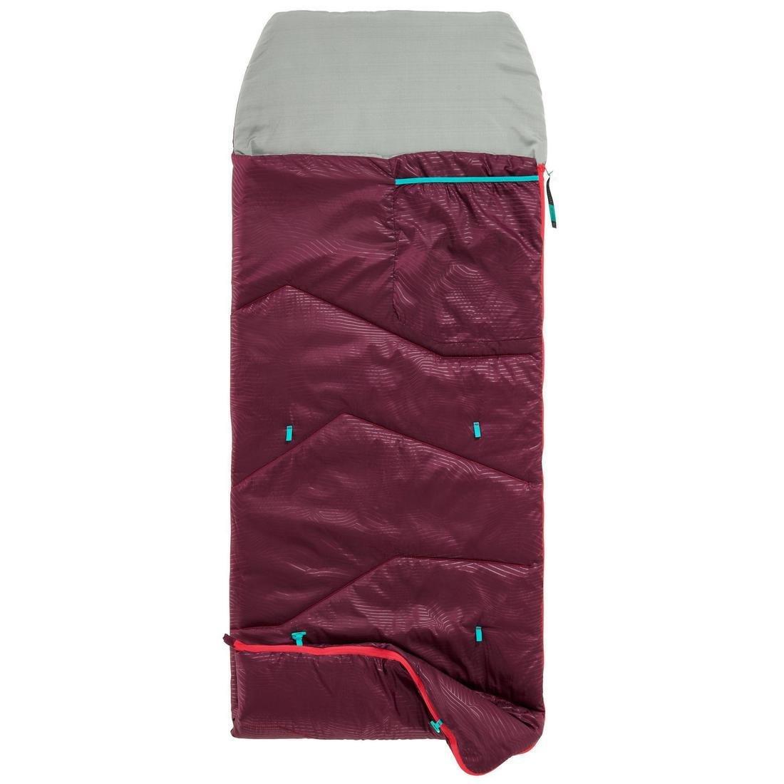 Kids Sleeping Bag MH100 10�C, Dark Petrol Blue, , large image number 11