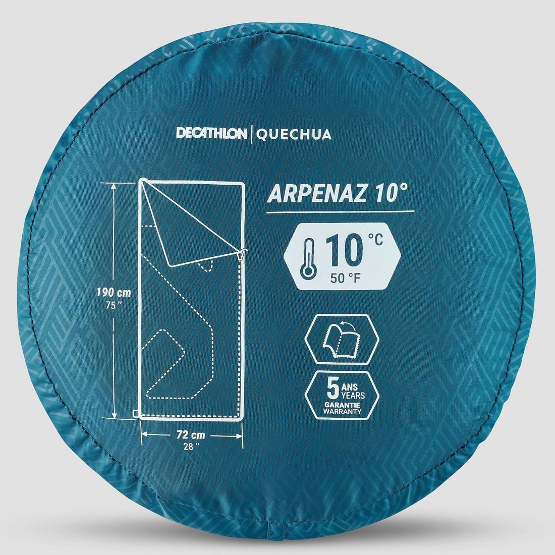 Camping Sleeping Bag, Dark Petrol Blue, , large image number 1