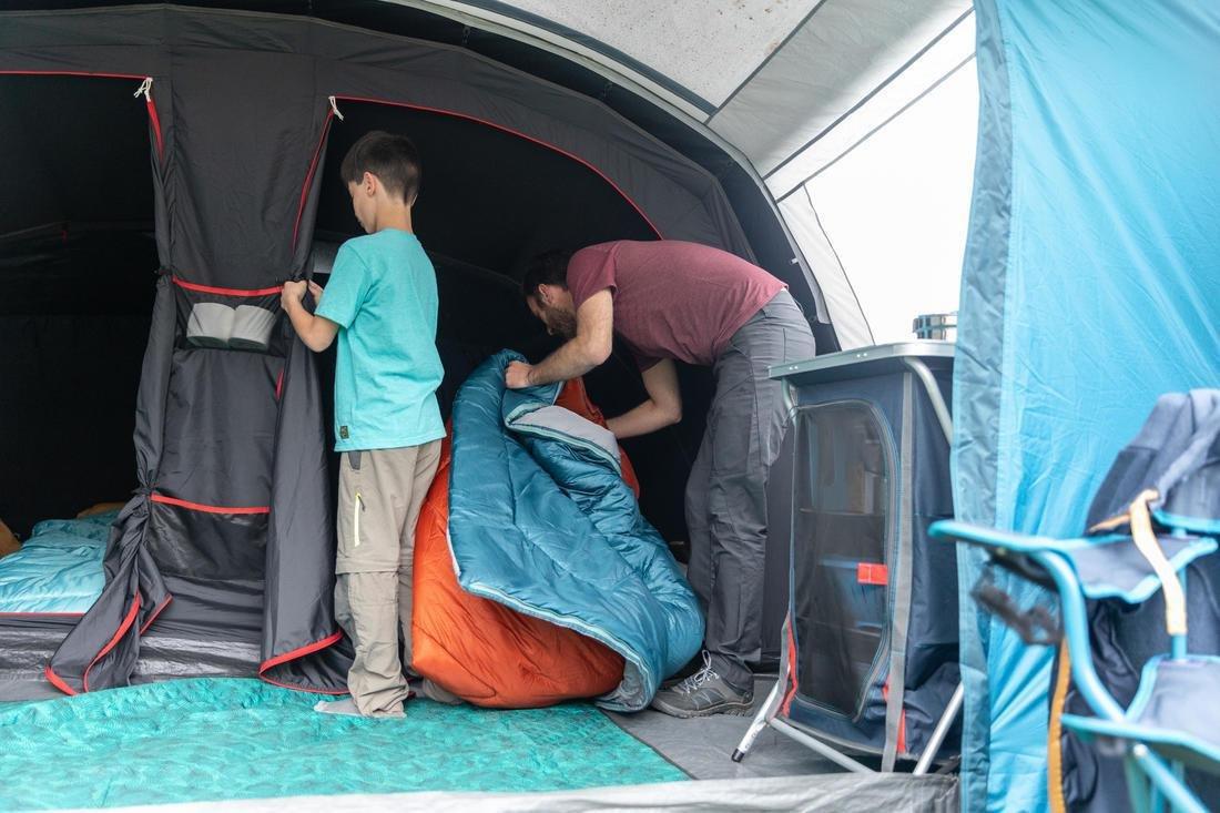 Camping Sleeping Bag, Dark Petrol Blue, , large image number 14