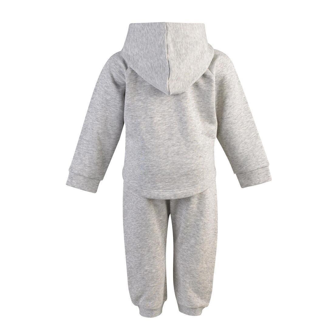 Kids Girls Gym Tracksuit, Grey, No Color, large image number 1