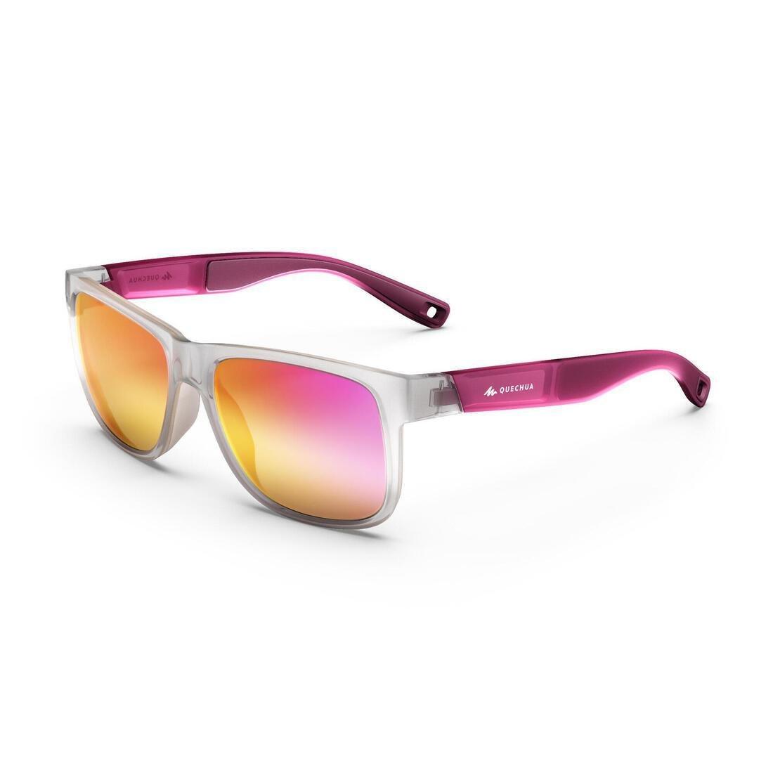 Adults Category 3 Hiking Sunglasses MH140, Snow White, No Color, large image number 0