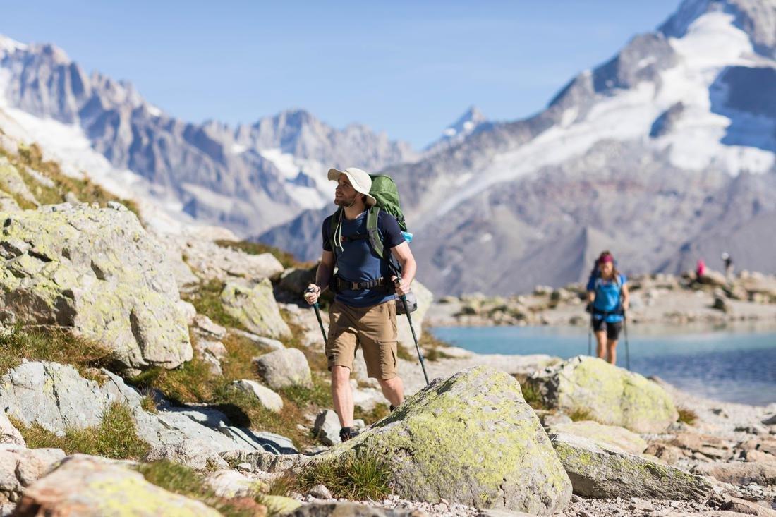 شورت ترك 500 متين للرحلات الجبلية رجالي، بني، M, No Color, large image number 2