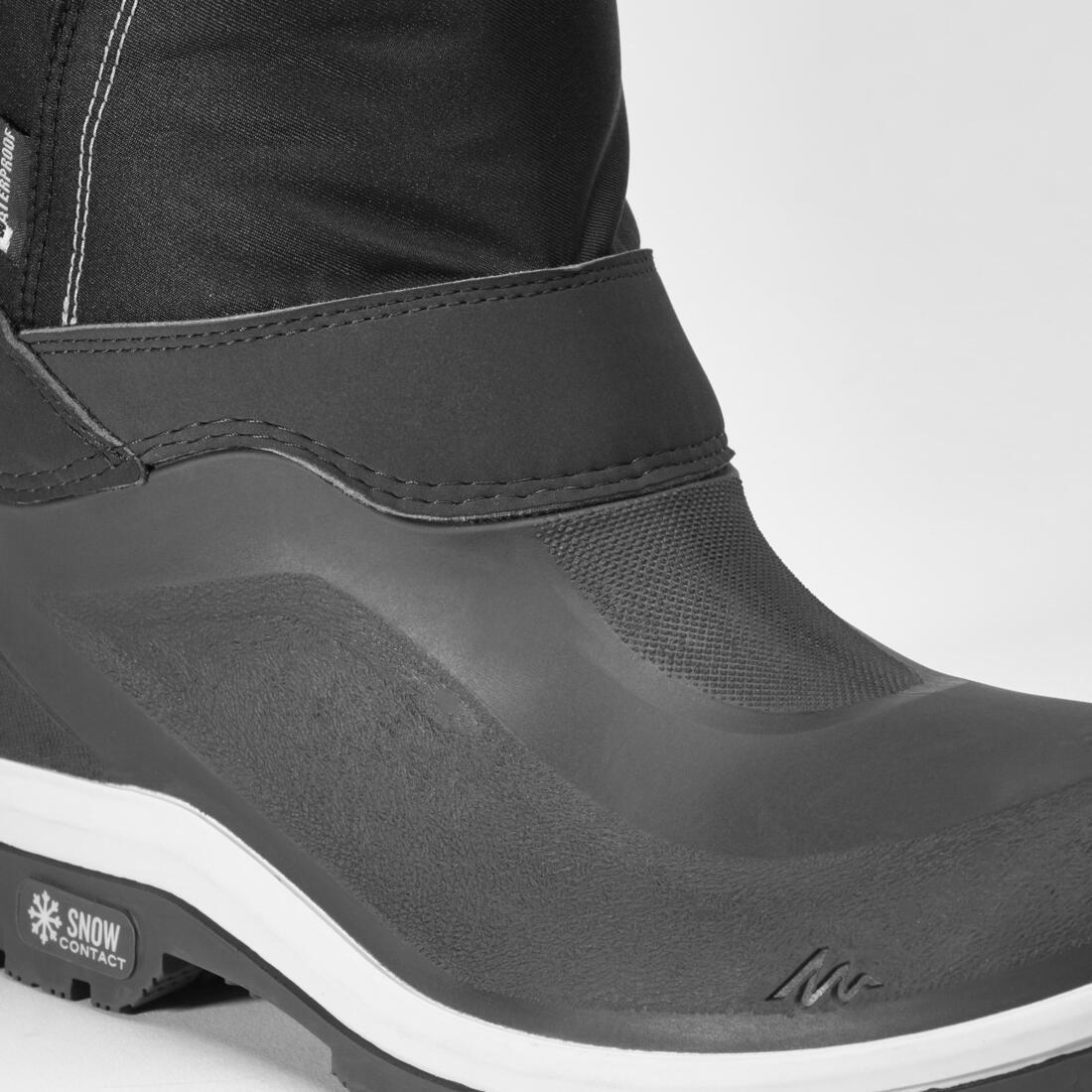 EU 36  Women's Waterproof High Snow Boots, Carbon Grey, No Color, large image number 6