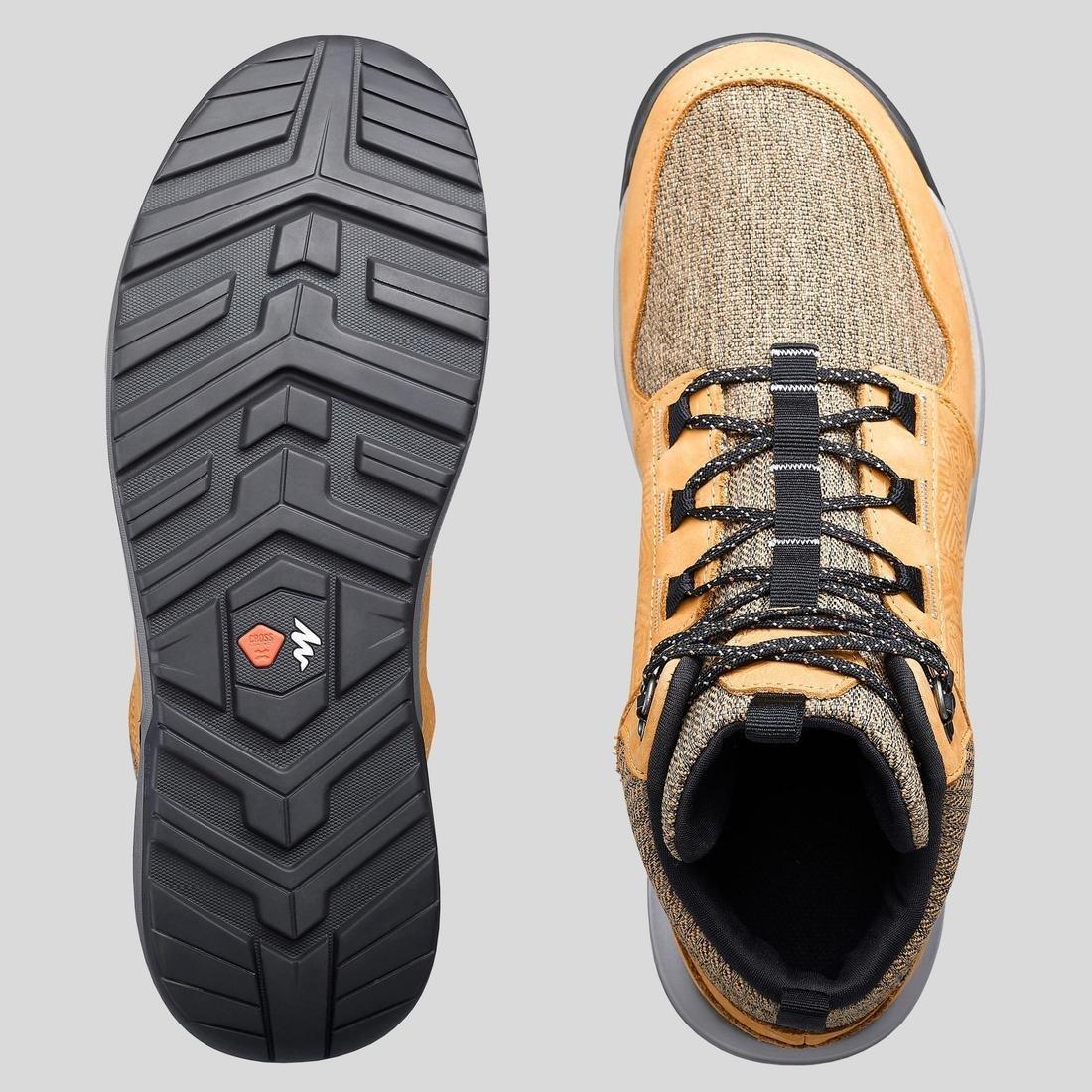 Eu 43 Men's Waterproof Off-Road Hiking Shoes Nh500 Mid Wp, Cinnamon, , large image number 1