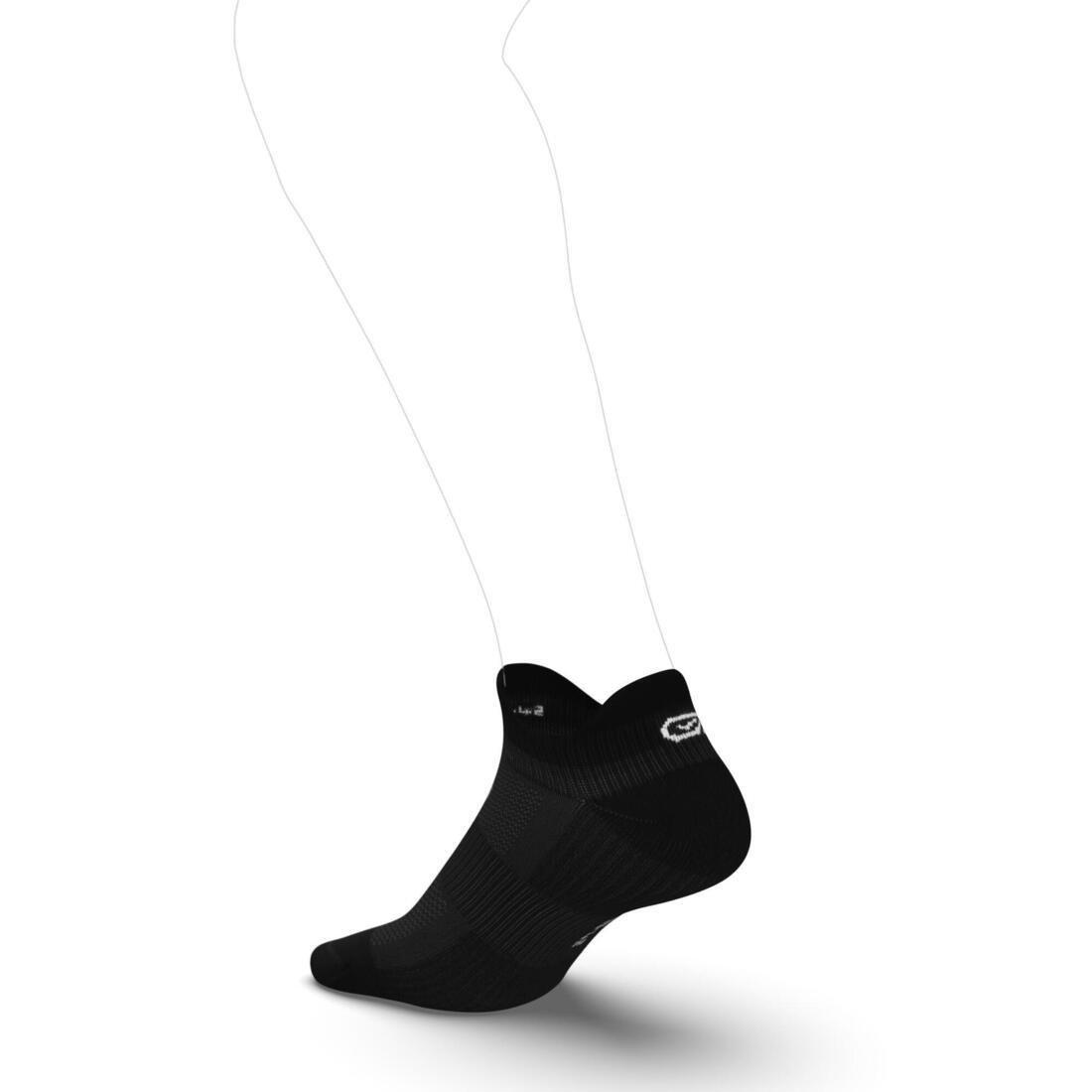 EU 39-42  Invisible Comfort Running Socks 2-Pack, Black, , large image number 1