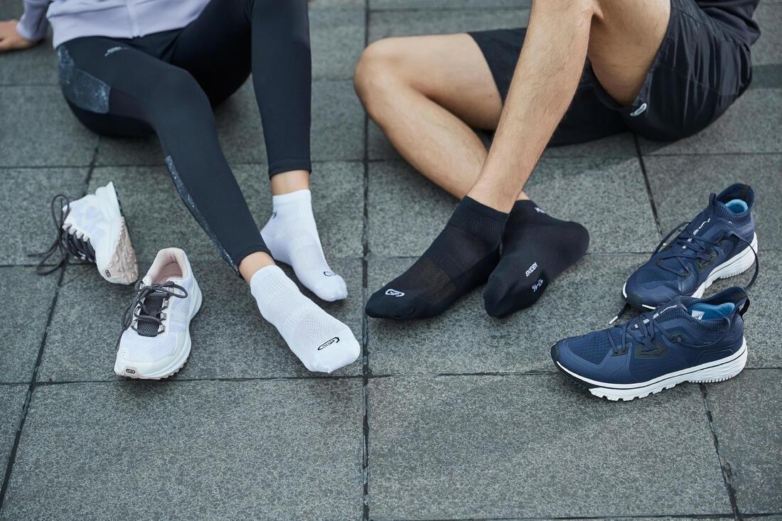Eu 43-46 Running Comfortable Mid-Height Socks 2-Pack, White, No Color, large image number 9